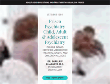 Tablet Screenshot of friscopsychiatry.com